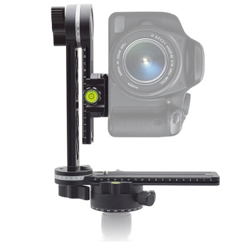 Panoramic Gimbal Camera Tripod Head with 360 Degree Swivel Panoramic Indexing Rotator