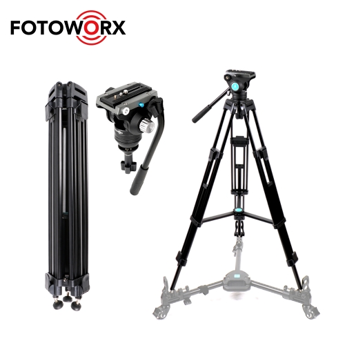 Heavy Duty Aluminum Alloy Video Tripod with Fluid Drag Head (HHA-60)