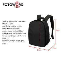 Camera Backpack Daypack for DSLR Camera Lens
