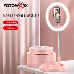 12 Inch Foldable Desk Floor Selfie Ring Light