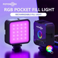 RGB Pocket LED Video Light Vlogging