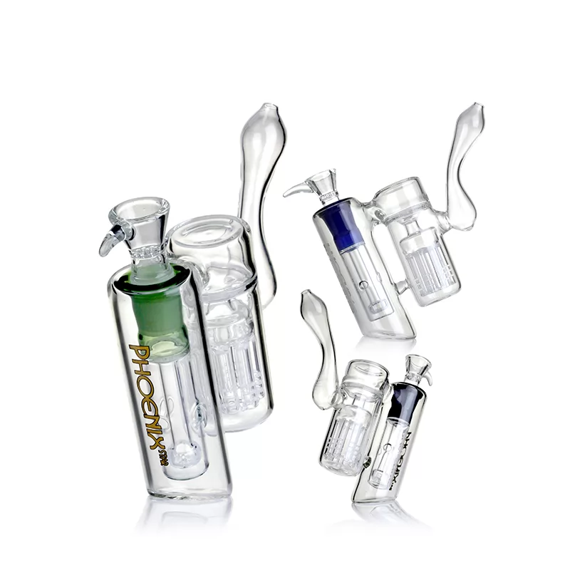 PHOENIX STAR Glass Bubblers with  8 Arms Perc & Showhead Perc
