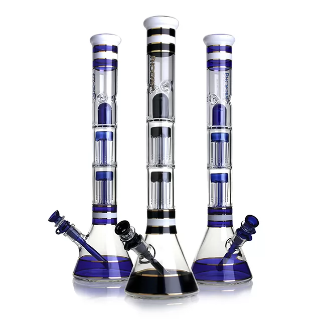 Phoenix Star 18 Inch Percolator Bong with Double 8 Arms Perks