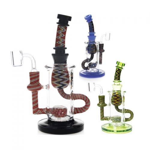 Phoenix Star 8.6 Inch Klein Recycler Dab Rig with Honeycomb jet Perc