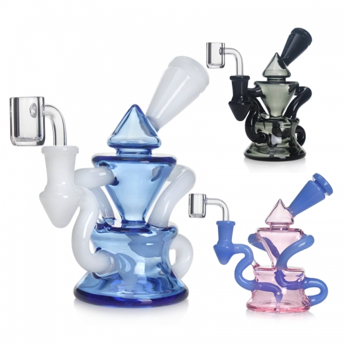 Phoenix Star Recycler Dab Rig With Insert Perc 6.5 Inches