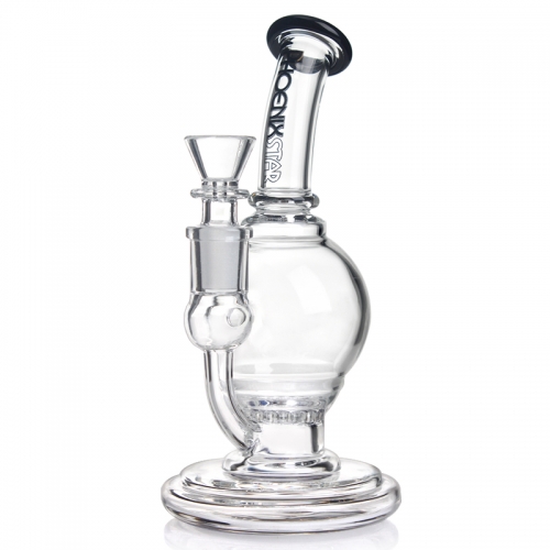Phoenix Star Glass Bubbler with Honeycomb Perc 8 Inches