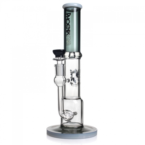 Phoenix Star Straight Tube Bong 11 Inches with Inline Perc