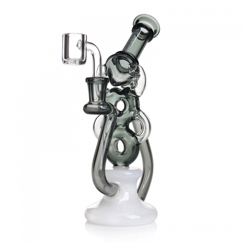 Phoenix Star Glass Donut Recycler Oil Rig Kit 8.5"