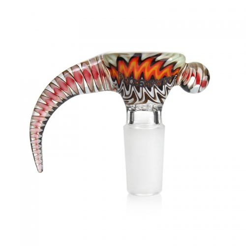 Phoenix Glass American Glass Rod Bong Bowl with Horn Handle 14mm