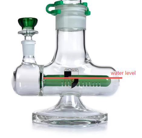 inline perc bong water line