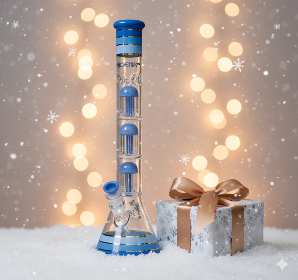 triple perc beaker bong