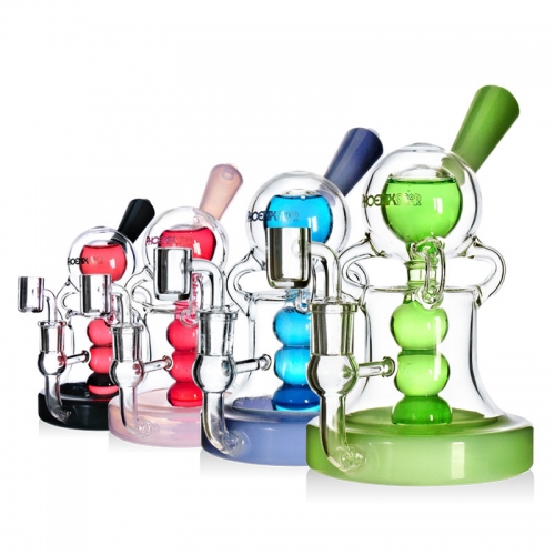 8" Freezable Glycerin Recycler Rig with Quartz Banger 8" Freezable Glycerin Recycler Rig with Quartz Banger