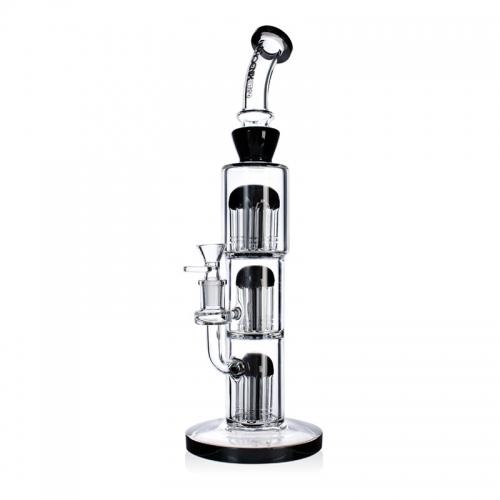 14.8" Triple Stacked Tree Perc Bubbler 14.8" Triple Stacked Tree Perc Bubbler
