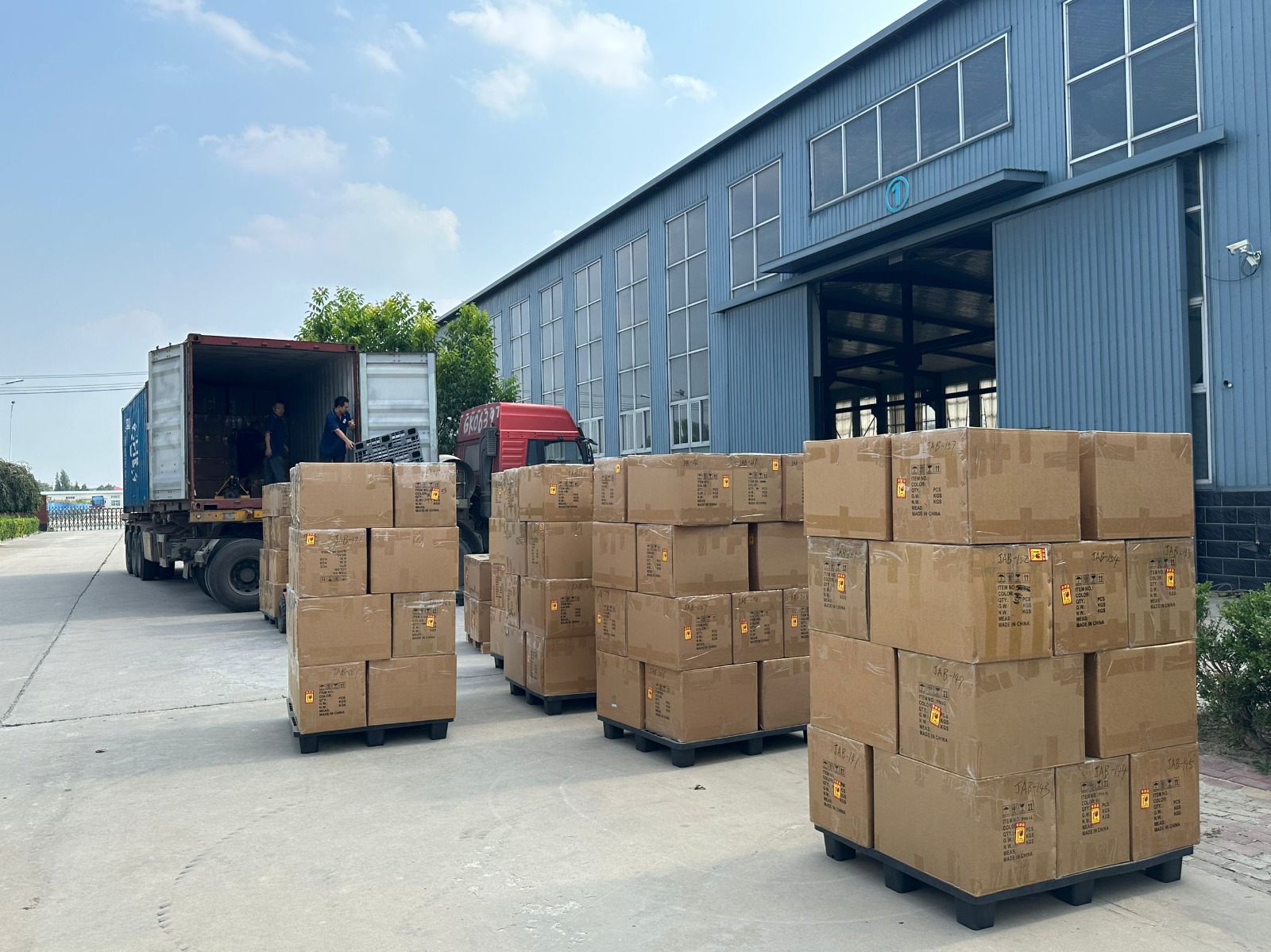 cartons waiting for shipment in phoenix star factory