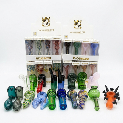 glass pipes in wholesale packaging for smokeshops