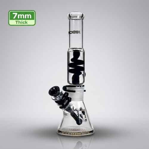 Freezable Glycerin Coil Beaker Bong 7mm 12 Inches