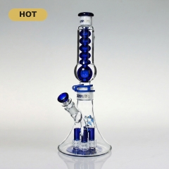 Modular Design Freezable Glycerin Beaker Bong with 4 Showerhead Percs Modular Design Freezable Glycerin Beaker Bong with 4 Showerhead Percs