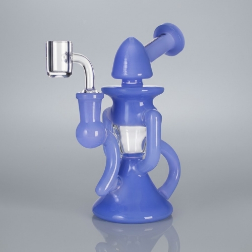 6" 3-Arm Recycler Oil Rig with Quartz Banger
