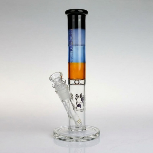 10.8" Straight Tube Bong Glass Water Pipe