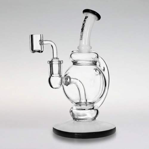 8.3-inch Recycler Dab Rig with Quartz Banger