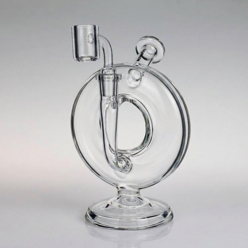 6.5-inch Mini Recycler Dab Rig with Quartz Banger