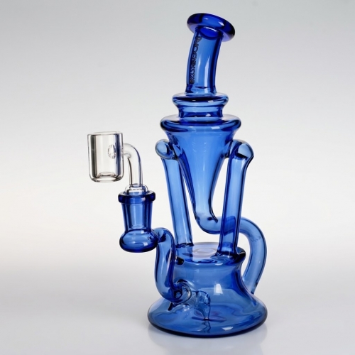 8-inch Recycler Dab Rig with Quartz Banger
