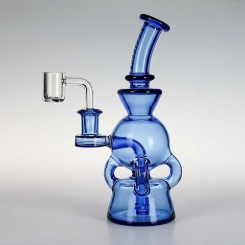7" 4-Arm Recycler Dab Rig with Dual chamber