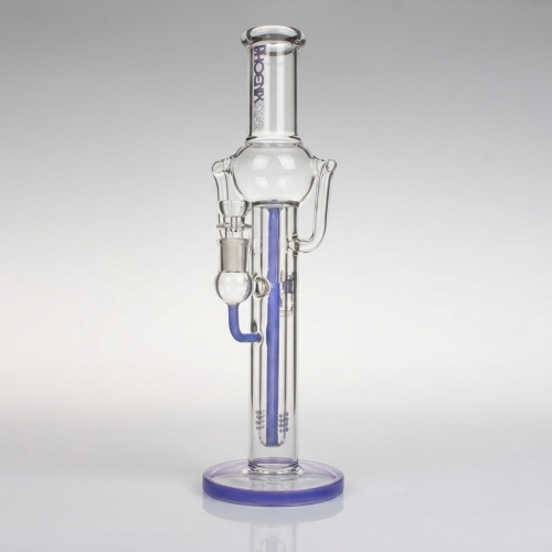 15.5" Straight Tube Bong with Large Recycler