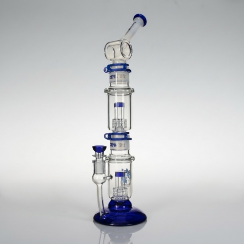 18-inch Dual Matrix Perc Bubbler Detachable Design