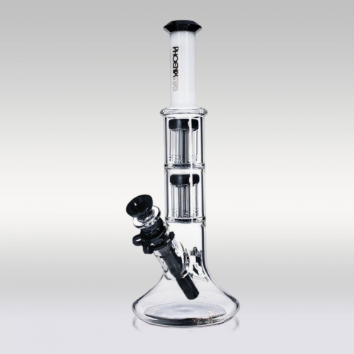 12" Double Tree Perc Beaker Bong
