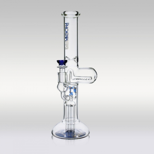 13.8" Dual Percolator Beaker Bong with Ice Catcher