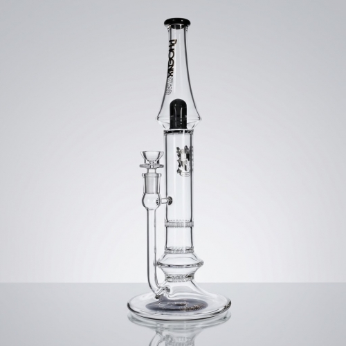 14" Triple Perc Beaker Bong with Splash Guard
