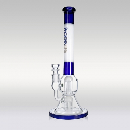 14.5" Double Perc Beaker Bong