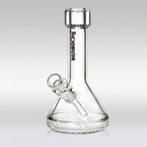 Phoenix Star 6" Small Beaker Bong With Thick Mouth & Heavy Base