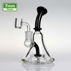 7mm Thick Glass Dab Rig with Propeller Perc 7mm Thick Glass Dab Rig with Propeller Perc