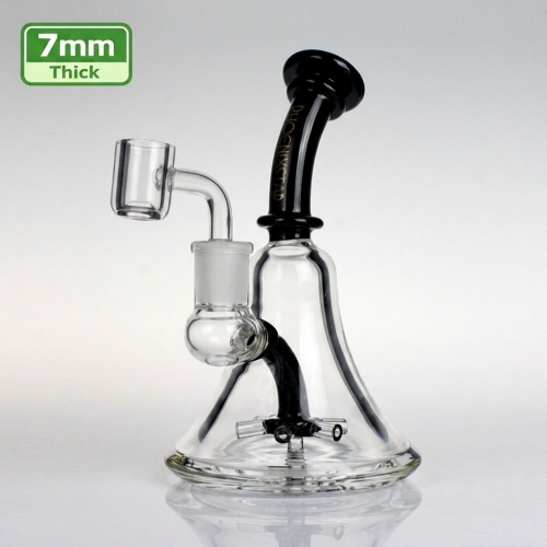 7mm Thick Glass Dab Rig with Propeller Perc
