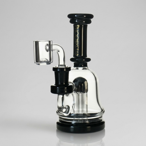 6.3-inch Dab Rig with 6-Arm Tree Perc & Quartz Banger