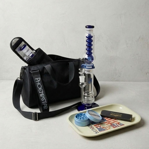 Complete Perc Bong Travel Kit with carry bag