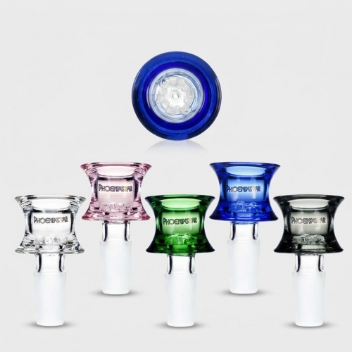 14mm Glass Bowl Piece with 7-hole Screen 14mm Glass Bowl Piece with 7-hole Screen
