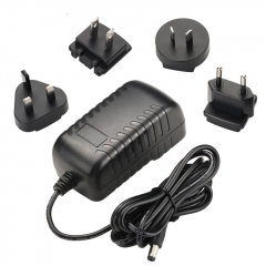 Interchangeable plug 6V 4A AC Adapter