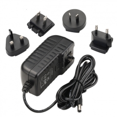 Interchangeable plug 6V 4A AC Adapter