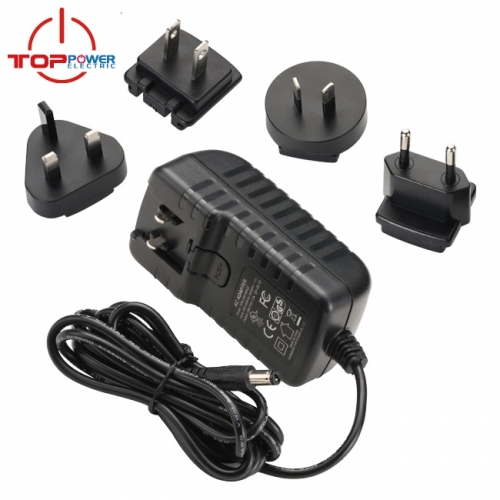 Interchangeable plug 5V 5A AC Adapter