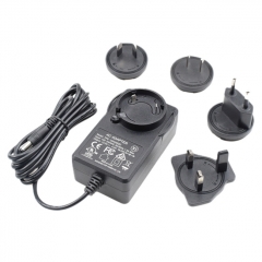 Interchangeable plug 15V 2A AC Adapter