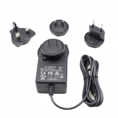 Interchangeable plug 12V 3A AC Adapter