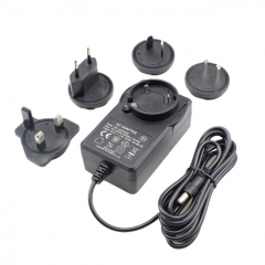 Interchangeable plug 24V 1.5A AC Adapter