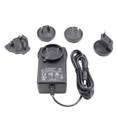 Interchangeable plug 24V 1.5A AC Adapter