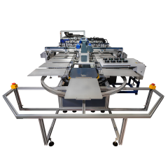 Topone Visual Self Registration Oval Printing Machine For Shoes Material