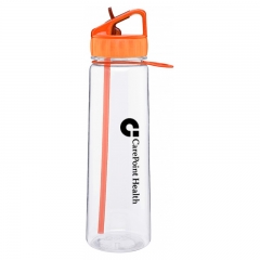 30oz Translucent Sport Bottle with Straw