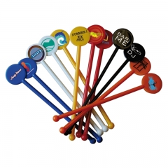 Colorful Logo Shaped Plastic Stirrers