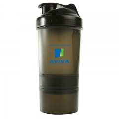 Plastic Smart Shaker Bottle with Pill Case